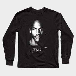 MJ - OLD news paper style! GOAT Long Sleeve T-Shirt